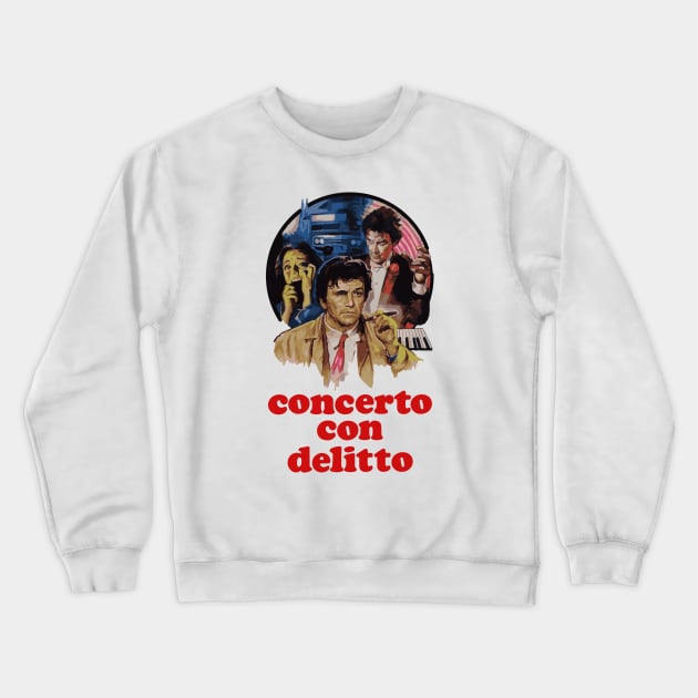 Columbo Etude in Black / Concerto con Delitto Crewneck Sweatshirt by thecolumbophile